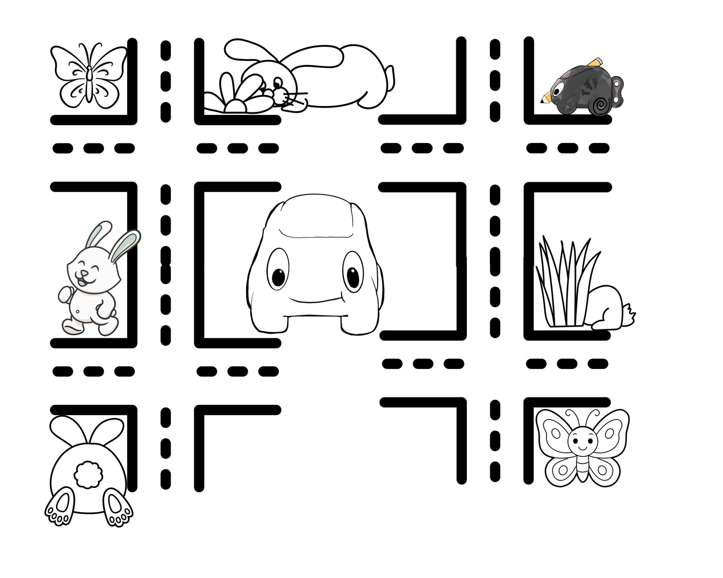 Large Coloring Sheet with Dexte